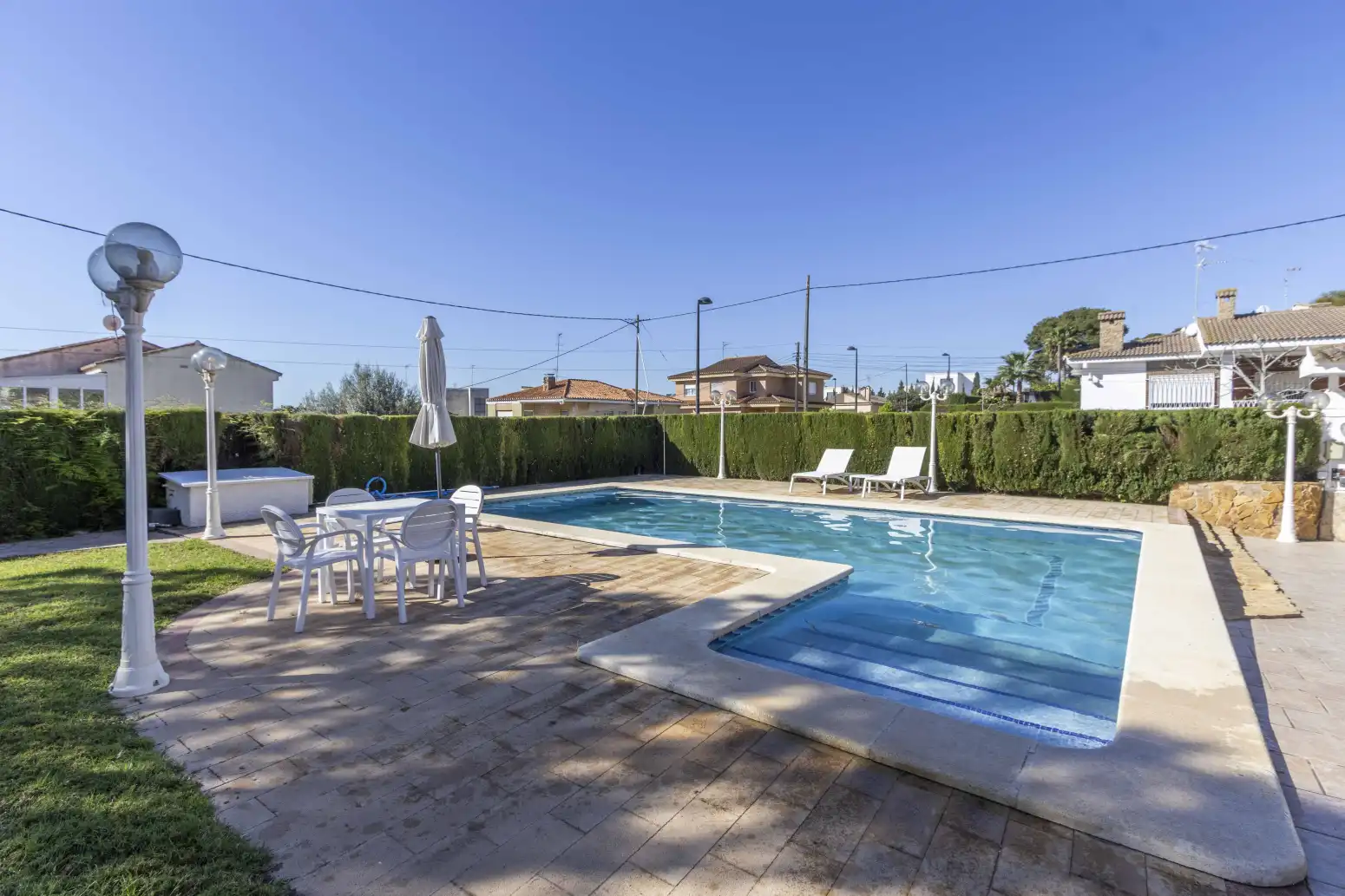 Piscina de Casa o chalet en venta en Torrent con Aire acondicionado, Calefacción y Jardín privado