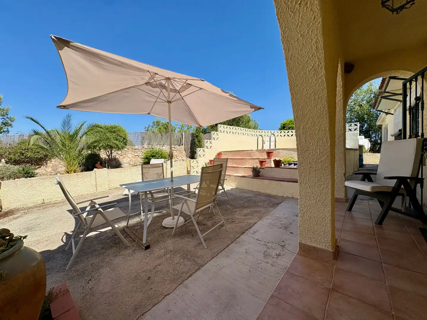 Terrassa de Casa o xalet en venda en Cheste amb Aire condicionat, Calefacció i Jardí privat