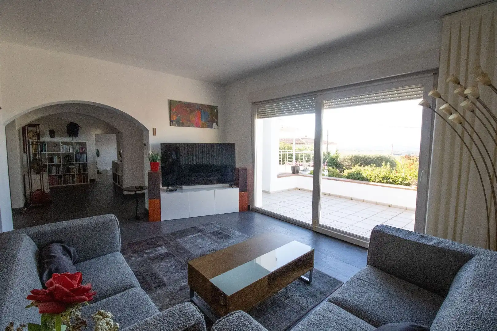 Sala d'estar de Casa o xalet en venda en Roses amb Aire condicionat, Calefacció i Terrassa