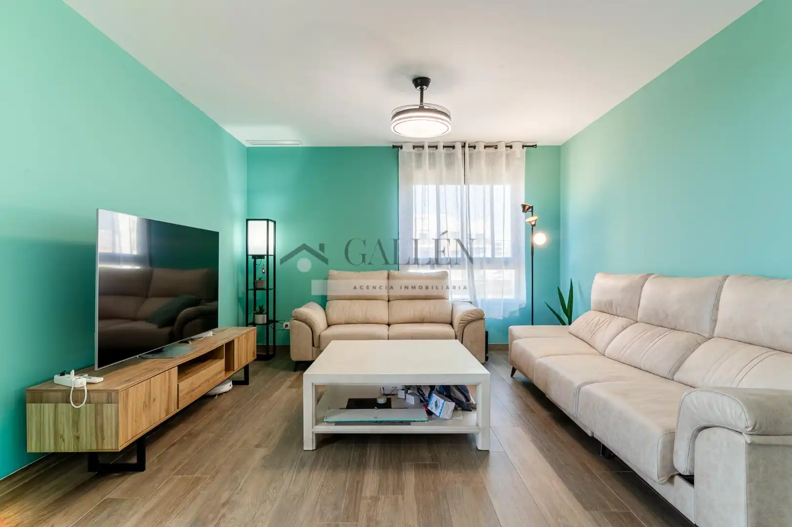 Sala de estar de Piso en venta en Castellón de la Plana / Castelló de la Plana con Aire acondicionado, Terraza y Trastero