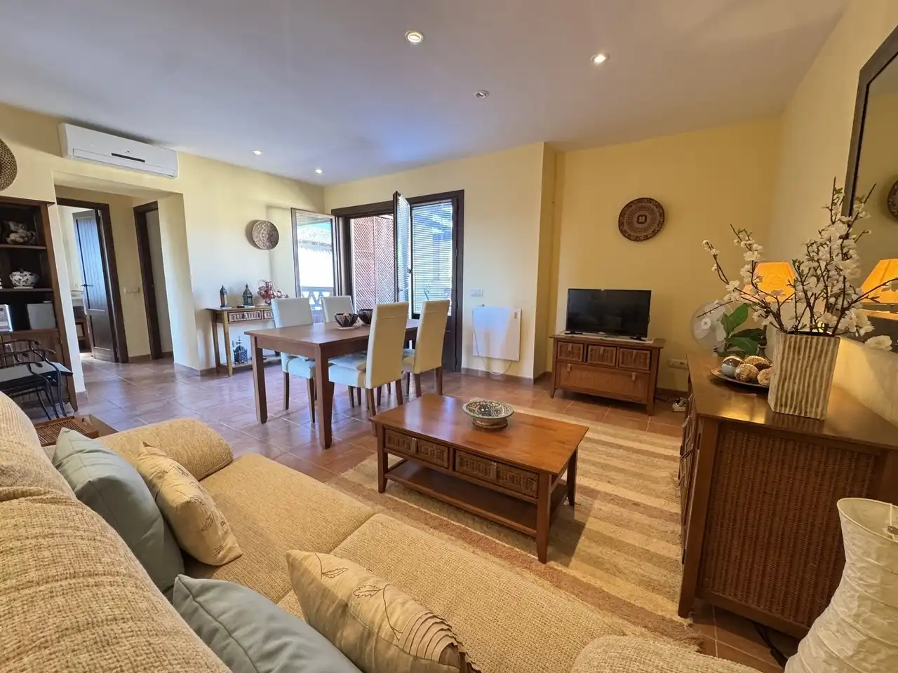 Living room of Apartments for sale in Vera  with Air Conditioner, Terrace and Swimming Pool