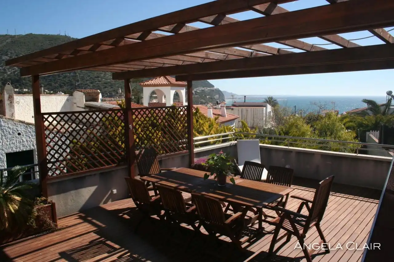 Terrace of Flat for rent in Sitges  with Air Conditioner, Heating and Parquet flooring