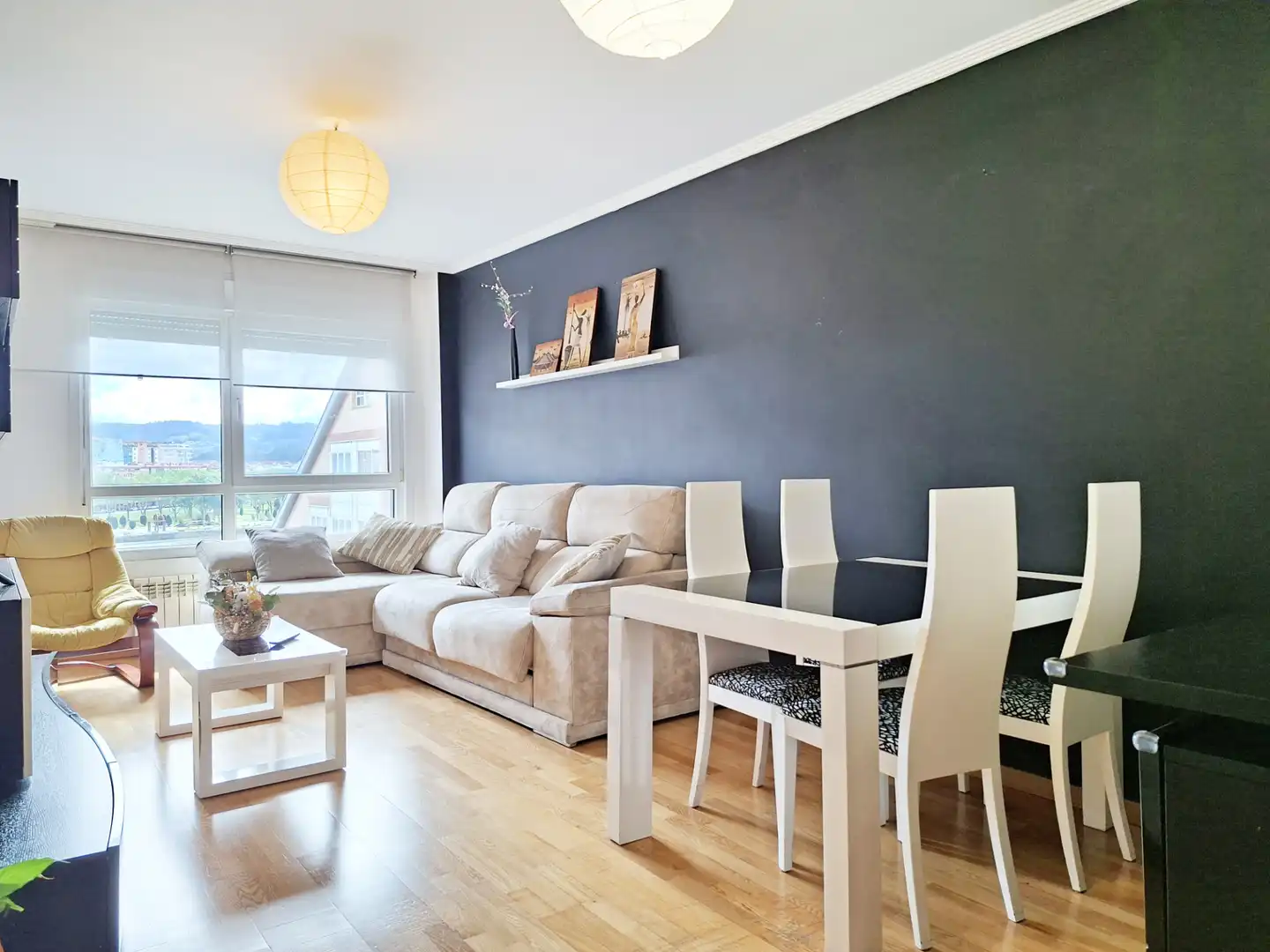 Living room of Flat for sale in Cambre   with Heating, Parquet flooring and Storage room
