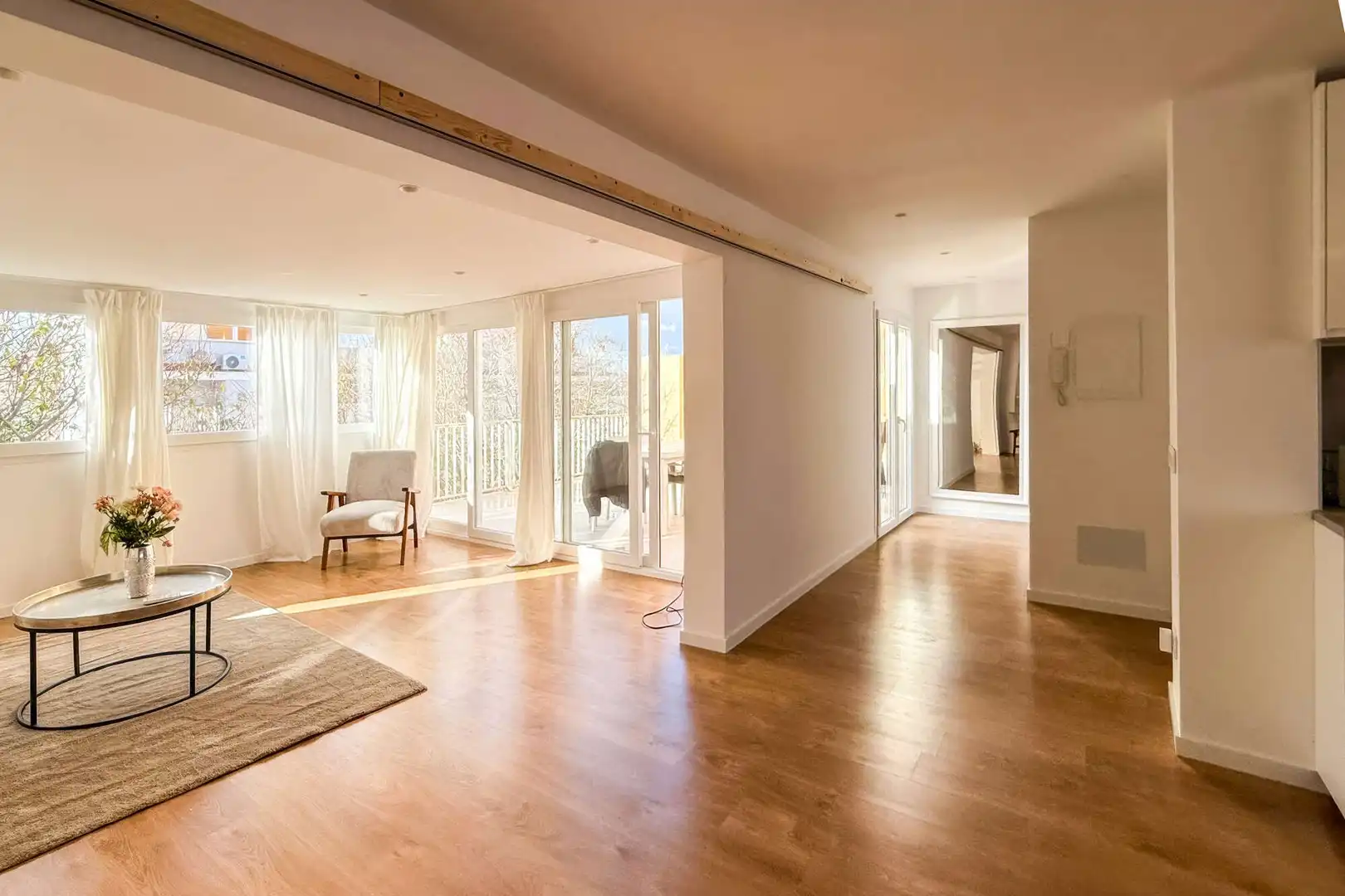 Sala d'estar de Àtic en venda en  Palma de Mallorca amb Aire condicionat, Terrassa i Moblat