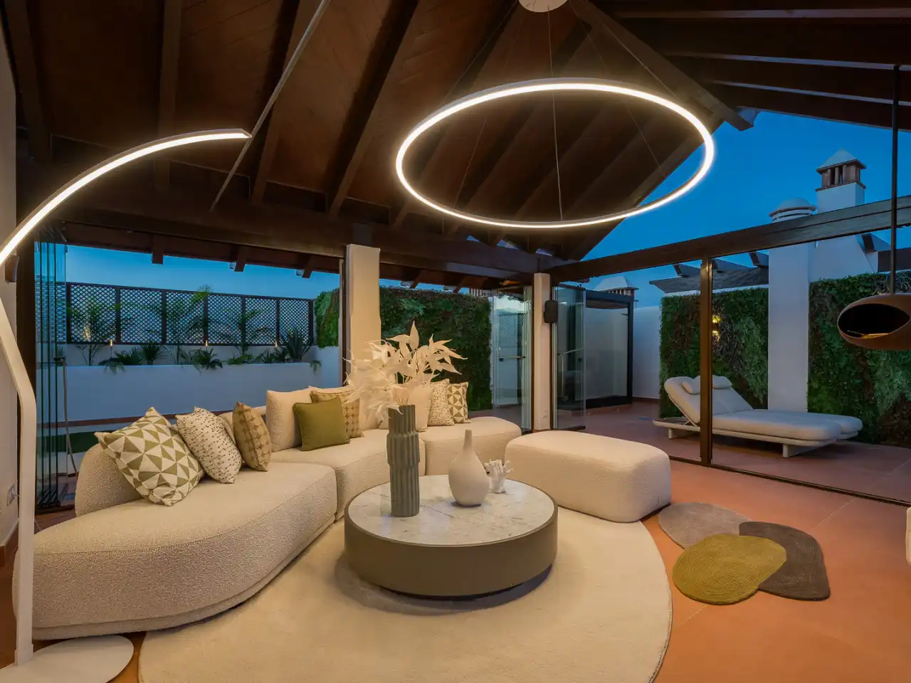 Terrace of Duplexes for sale in Estepona  with Air Conditioner, Heating and Terrace