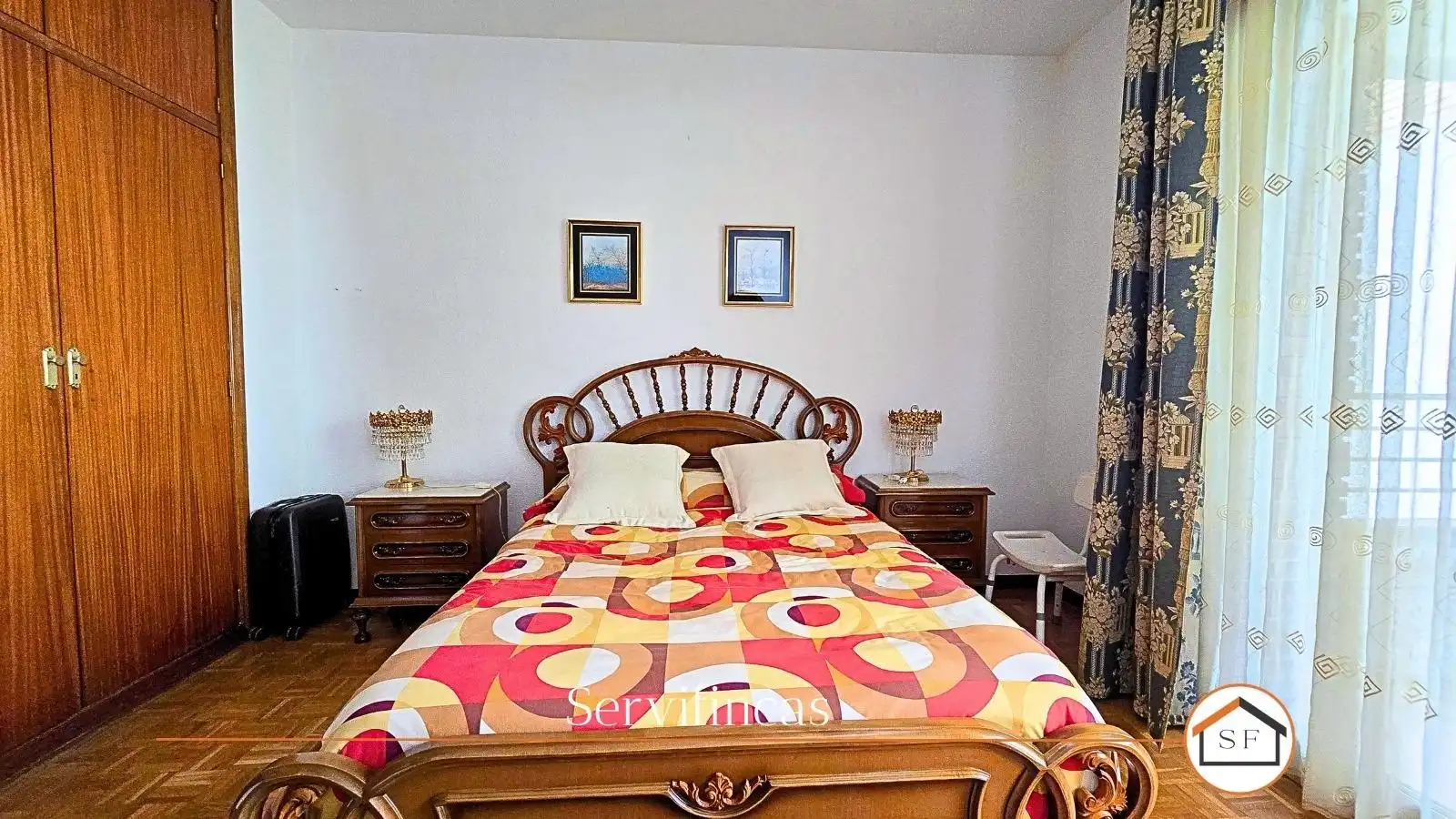 Schlafzimmer von Wohnung zum Verkauf in Madrid mit Klimaanlage, Heizung und Parkett