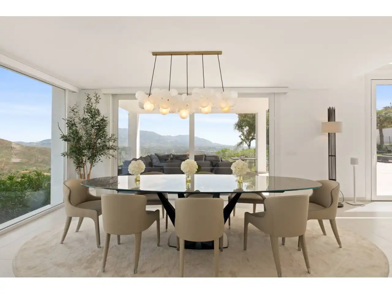 Dining room of Houses for sale in Ojén  with Air Conditioner, Heating and Private garden