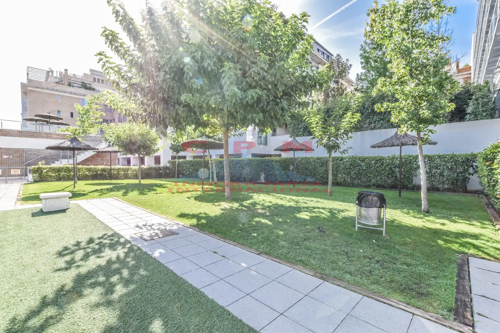Garten von Wohnung zur Miete in Madrid mit Klimaanlage, Heizung und Parkett