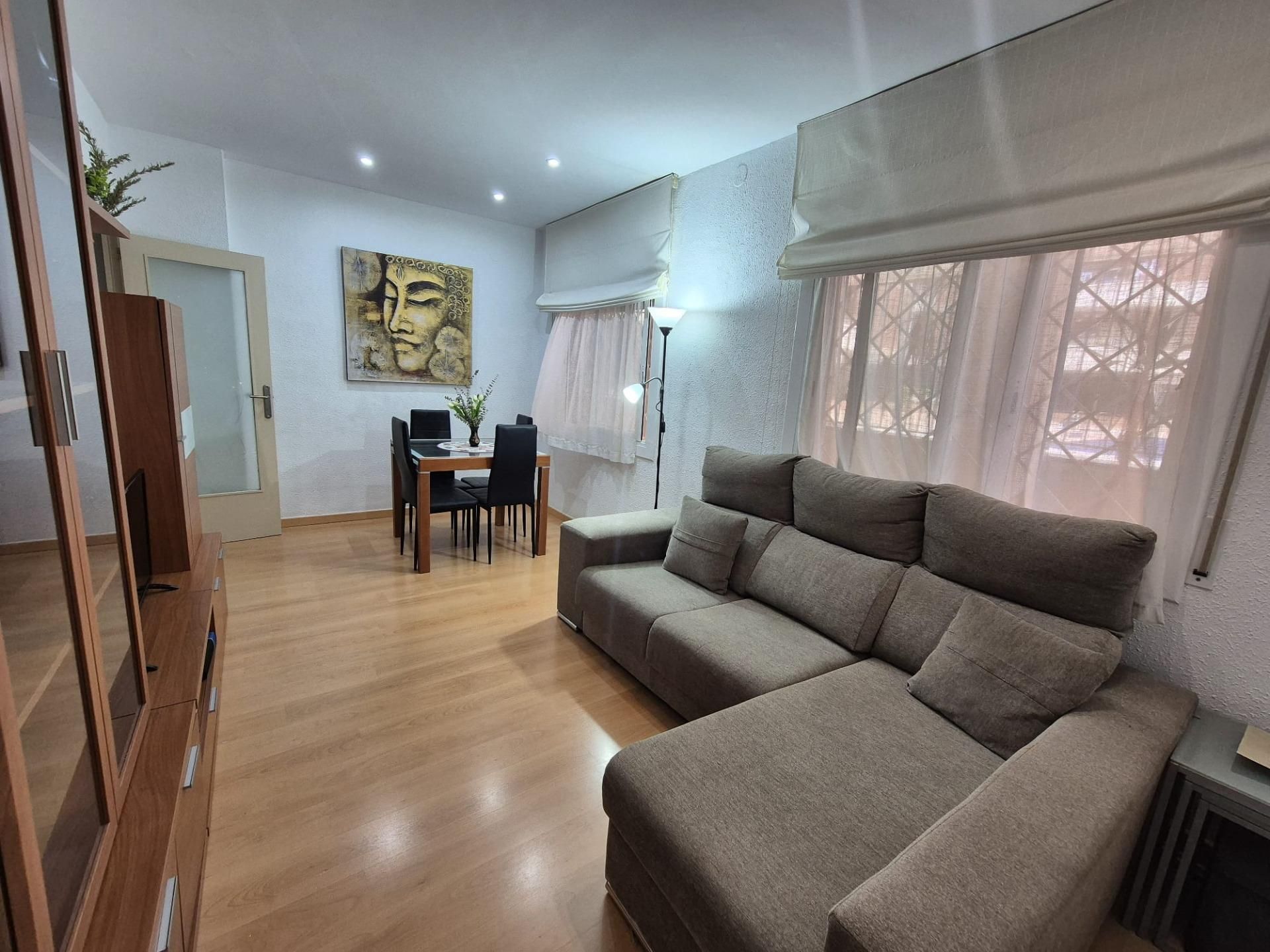 Living room of Apartment for sale in Calella  with Private garden, Parquet flooring and Balcony