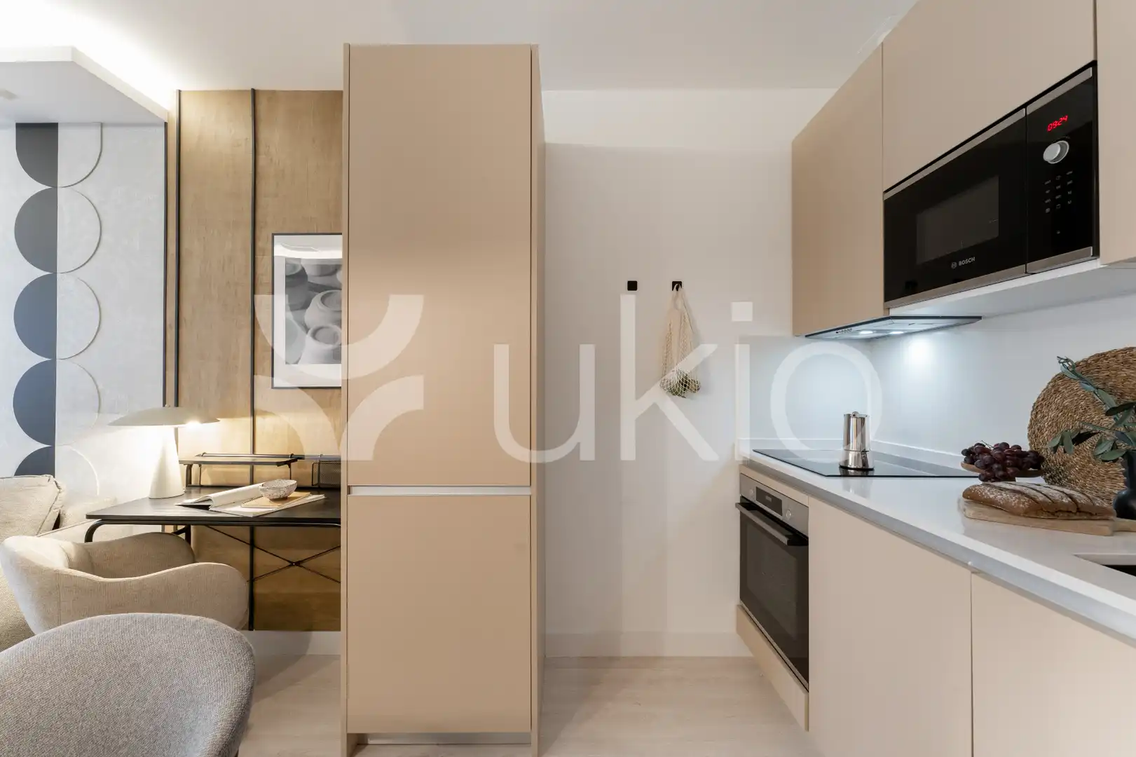 Cocina de Apartamento de alquiler en Madrid con Aire acondicionado, Calefacción y Amueblado