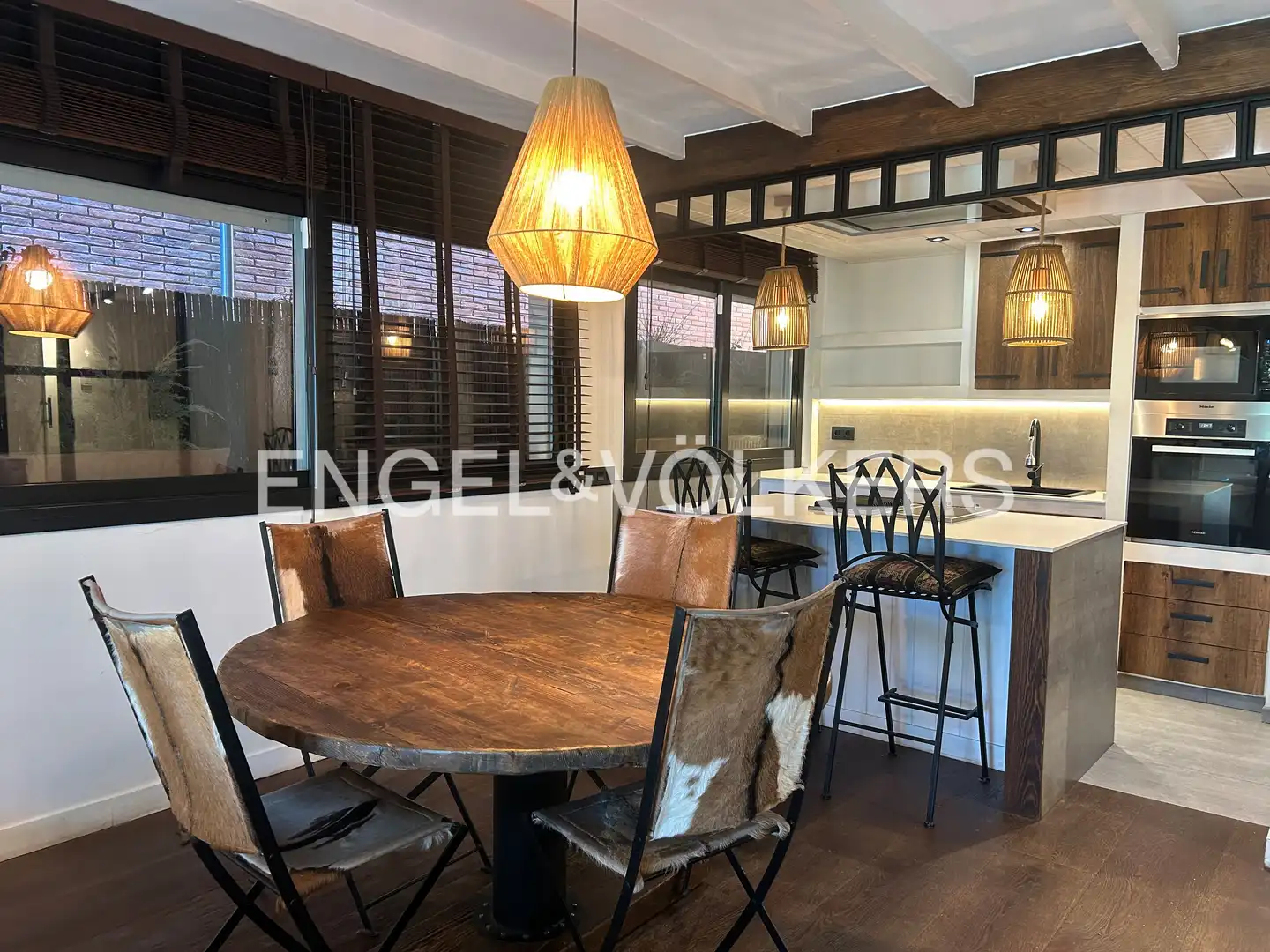 Comedor de Apartamento de alquiler en Sant Cugat del Vallès con Aire acondicionado, Calefacción y Parquet