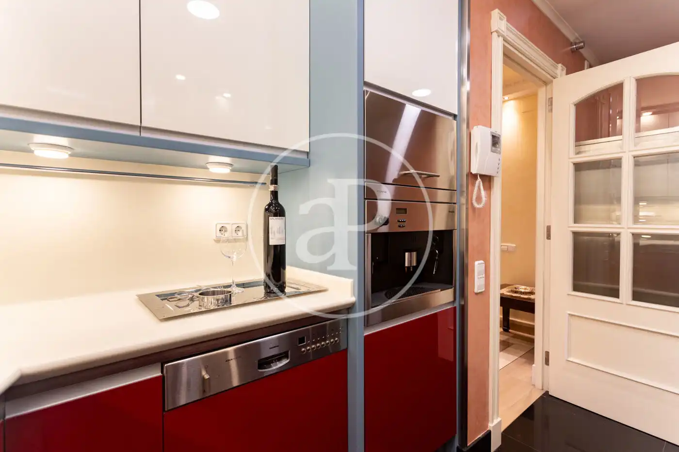 Cocina de Piso de alquiler en Barcelona con Aire acondicionado, Calefacción y Amueblado