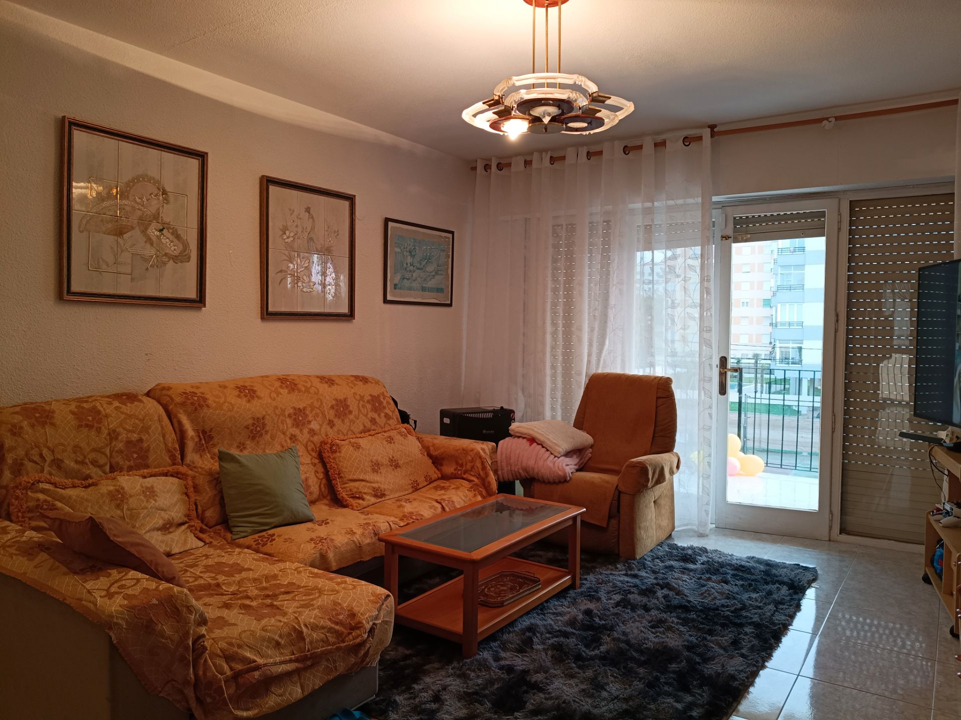 Living room of Flat for sale in Benicasim / Benicàssim  with Terrace, Storage room and Furnished