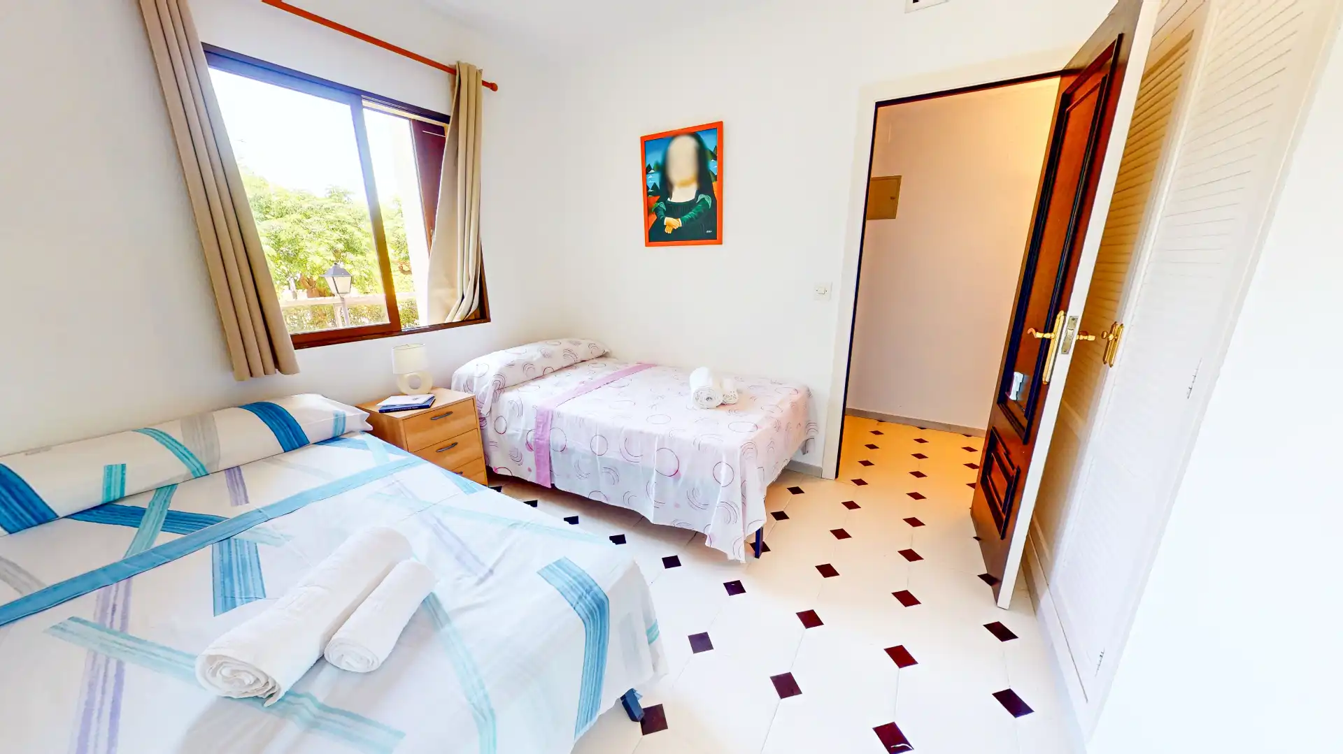 Bedroom of Flat for rent in Dénia  with Air Conditioner, Heating and Terrace