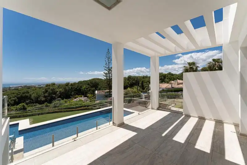 Terrace of Detached homes for rent in Marbella  with Air Conditioner, Heating and Private garden