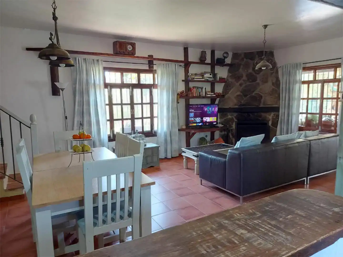 Living room of Houses for rent in Barbate  with Private garden, Swimming Pool and Furnished