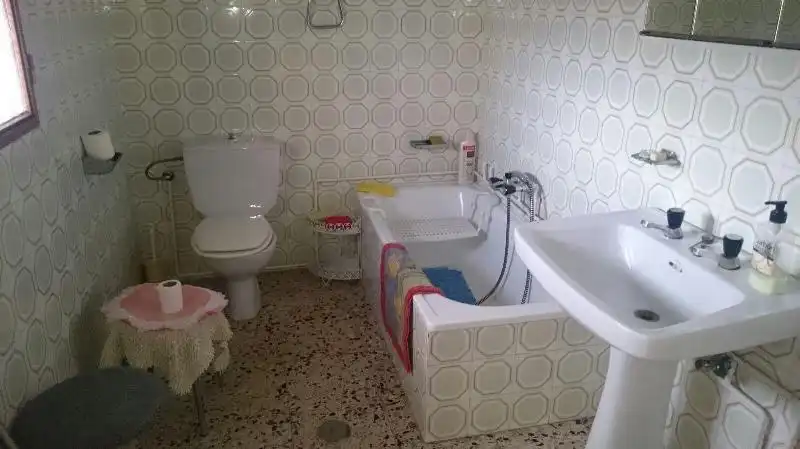 Bathroom of Houses for sale in Oliva de Plasencia  with Private garden and Storage room