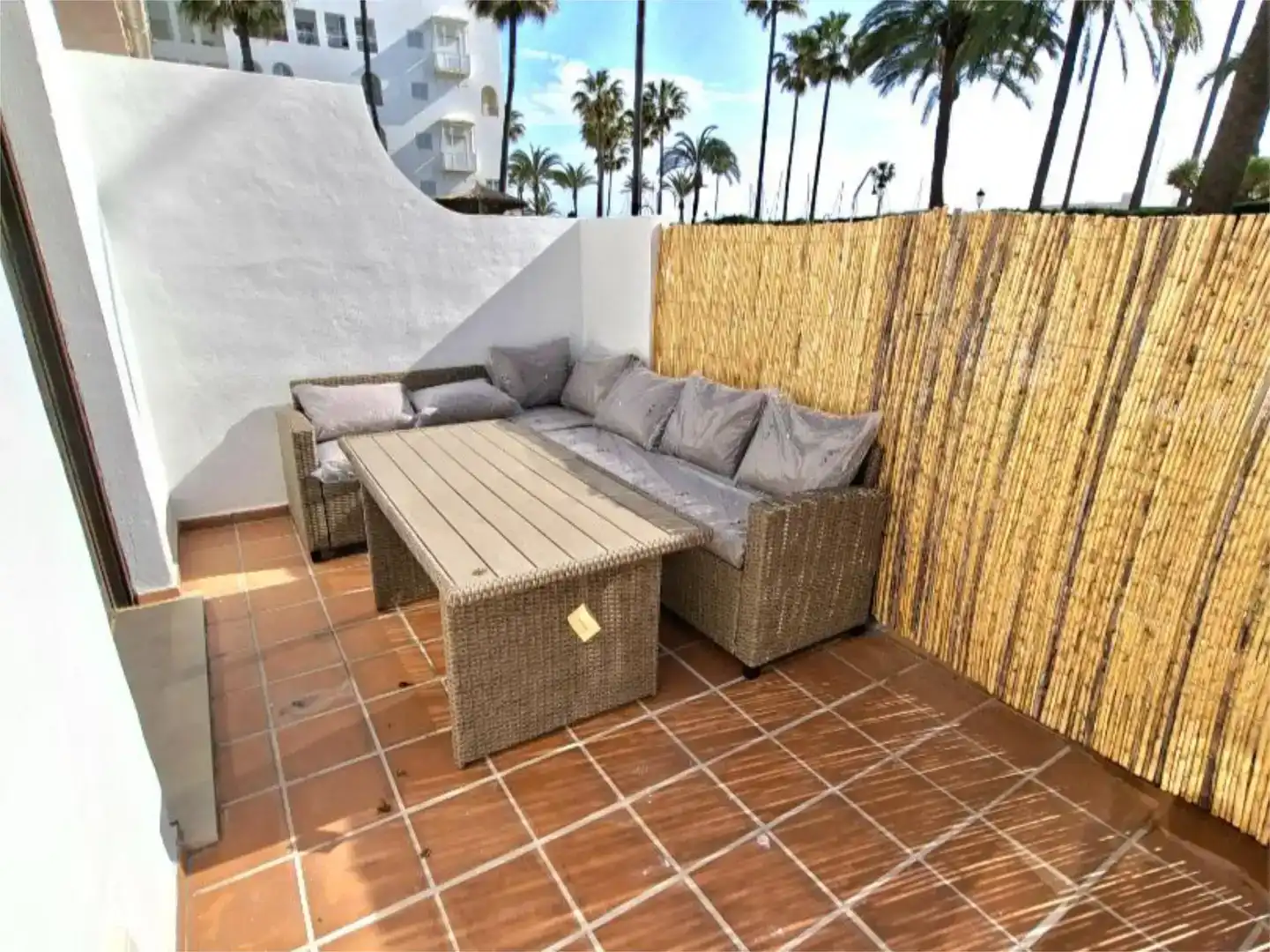 Terrace of Flat for sale in Manilva  with Air Conditioner and Swimming Pool