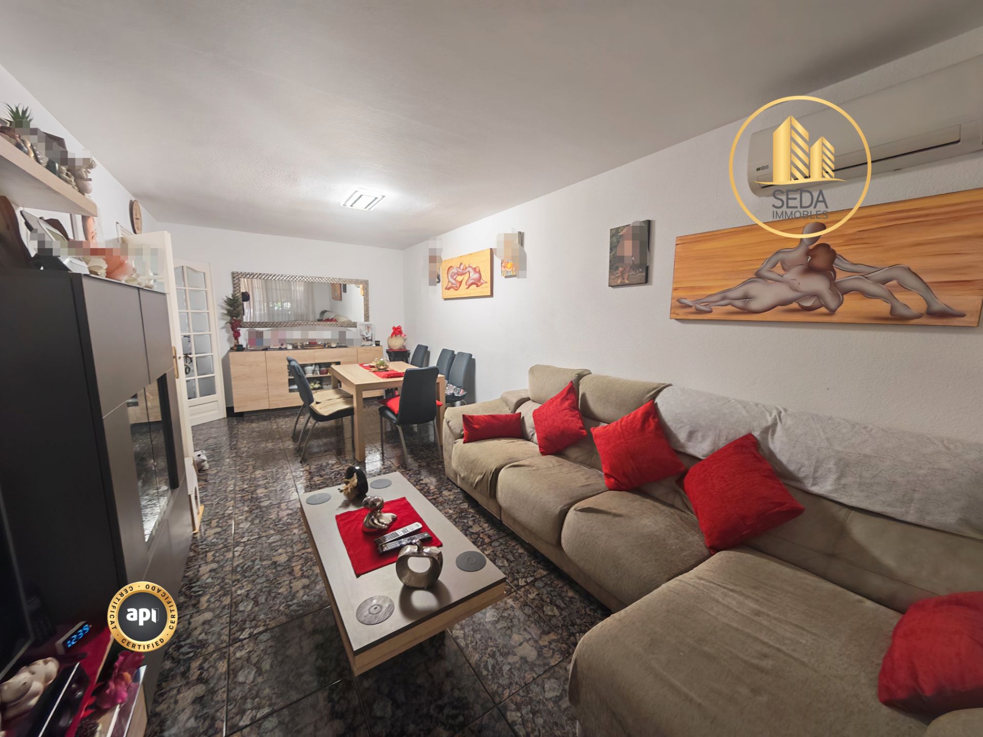 Living room of Flat for sale in Terrassa  with Air Conditioner, Heating and Balcony