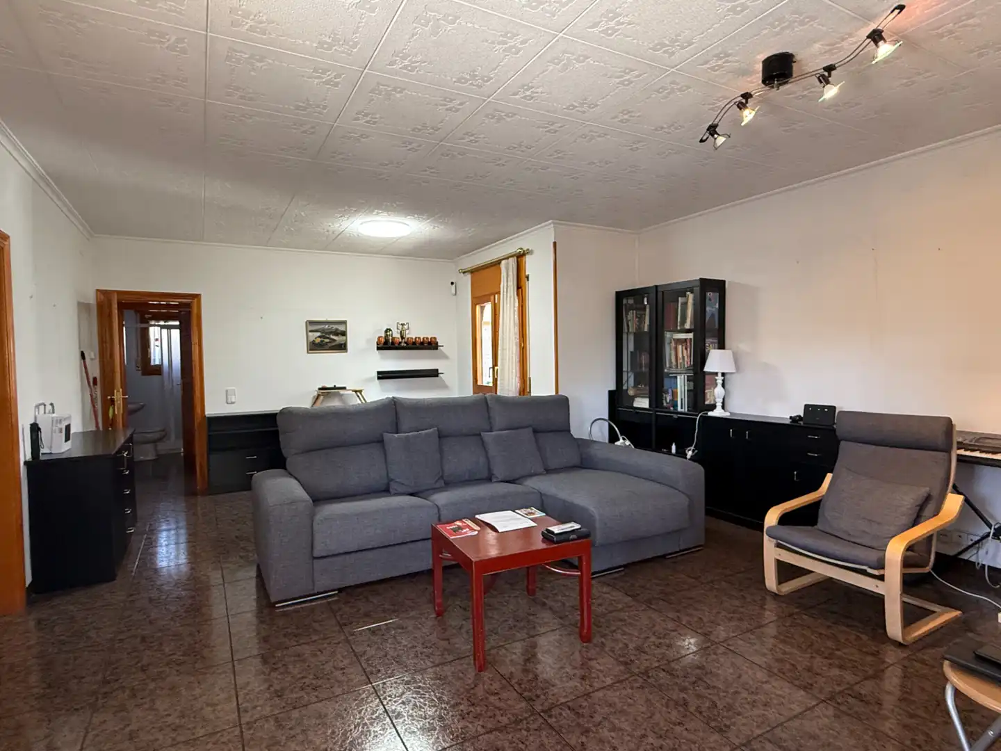 Sala de estar de Casa o chalet en venta en Mont-roig del Camp con Aire acondicionado, Calefacción y Jardín privado