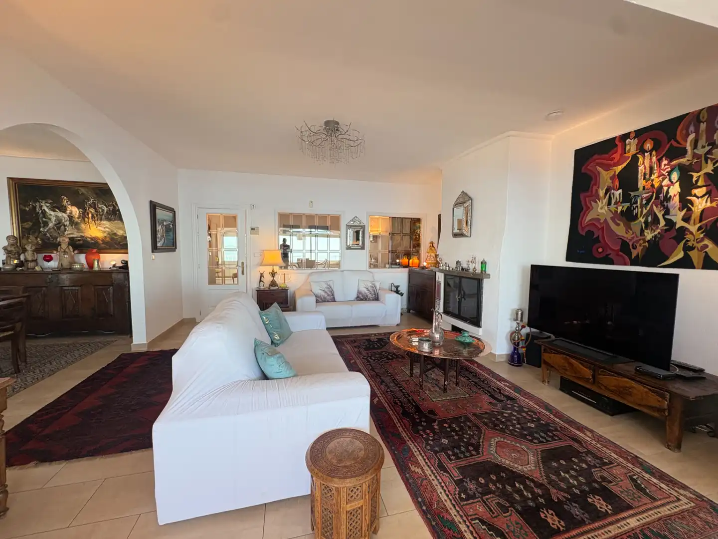 Sala d'estar de Casa o xalet en venda en Roses amb Aire condicionat, Calefacció i Jardí privat