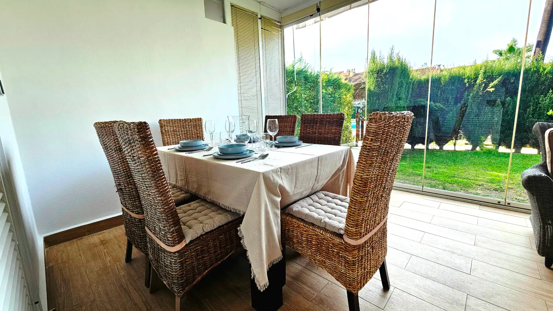 Dining room of Houses for rent in Islantilla  with Private garden, Furnished and Oven