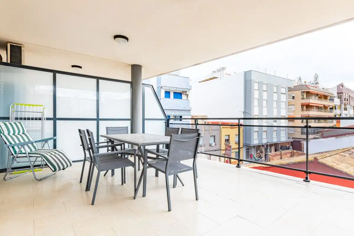 Terrace of Flat for sale in Moncofa  with Heating, Terrace and Furnished