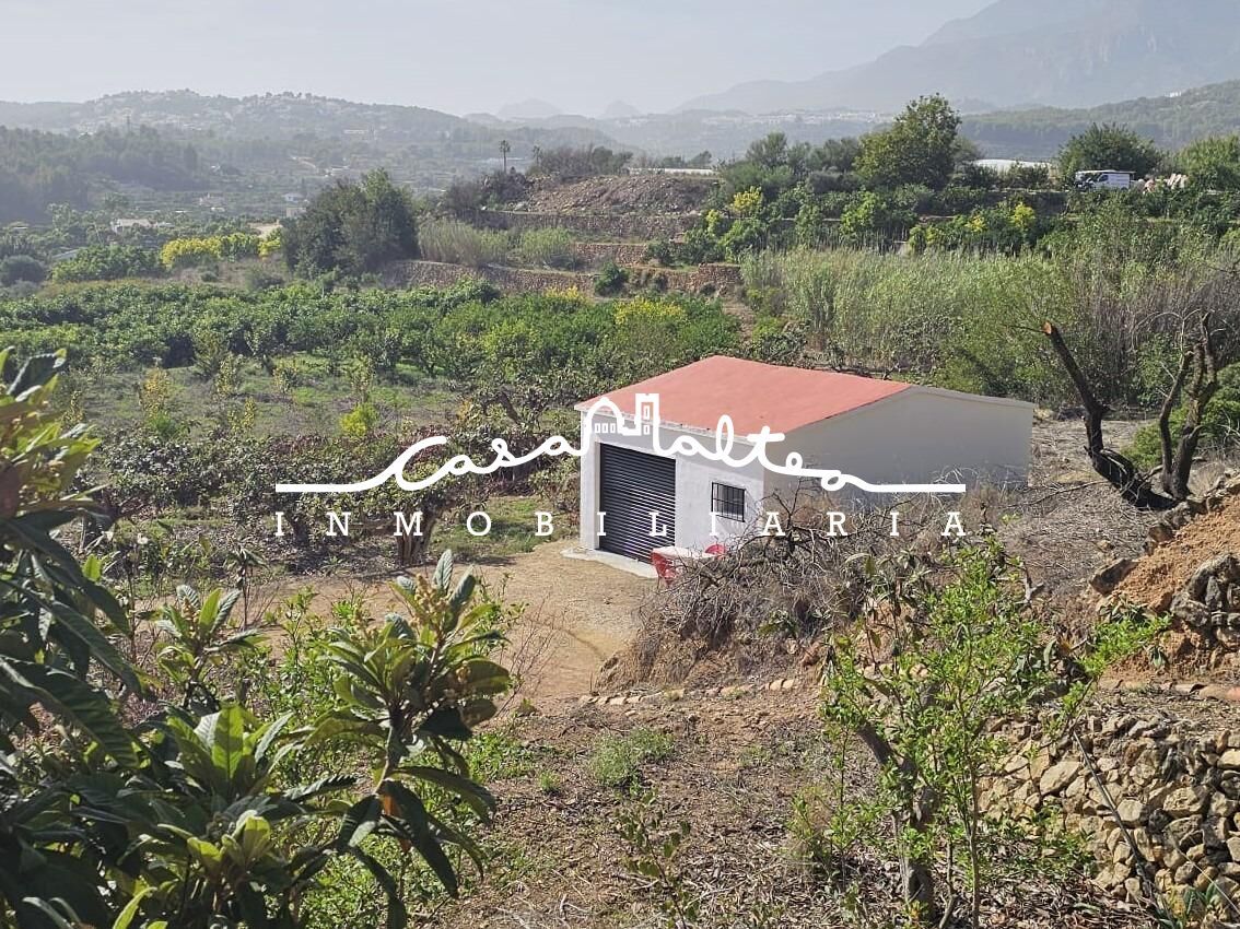 Vista exterior de Finca rústica en venda en Callosa d'en Sarrià amb Jardí privat