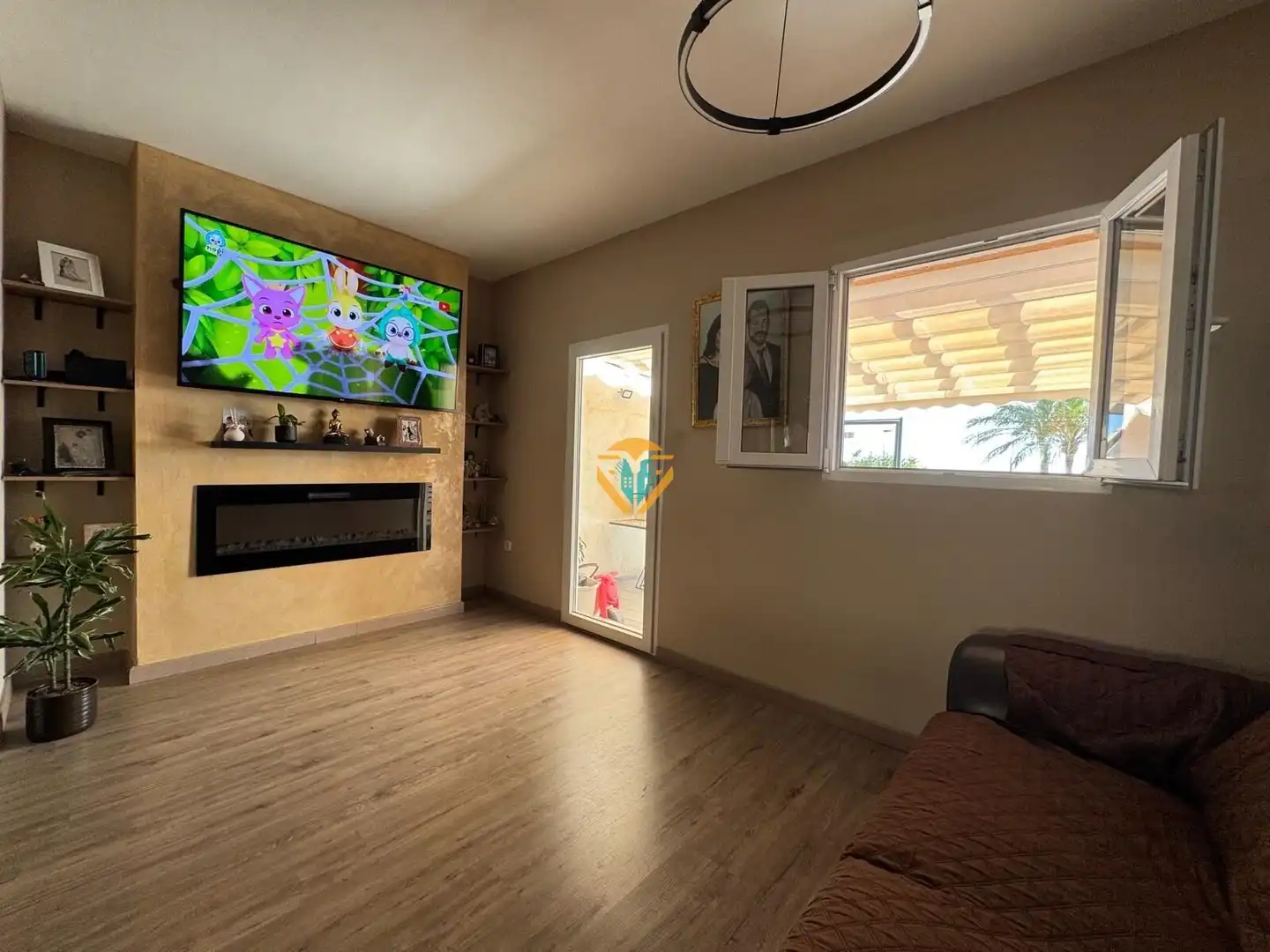 Living room of Detached homes for sale in Finestrat  with Air Conditioner, Balcony and Community pool