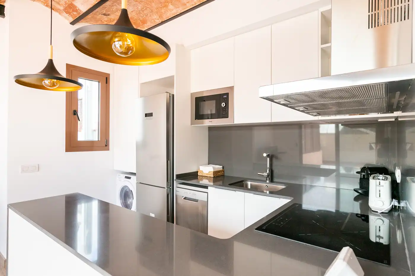 Cocina de Piso en venta en Barcelona con Aire acondicionado, Parquet y Terraza