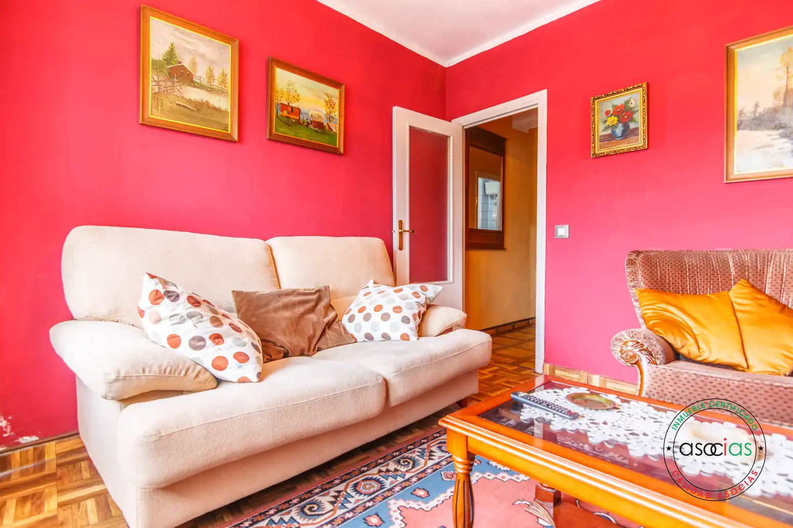 Living room of Flat for sale in Nava  with Heating and Balcony