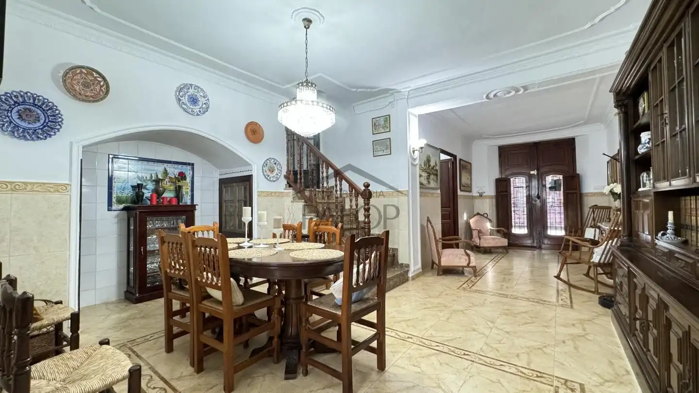 Dining room of Houses for sale in La Pobla Llarga  with Private garden, Terrace and Storage room