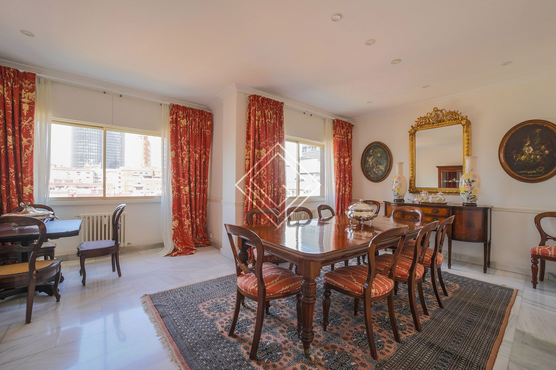 Dining room of Duplex for sale in  Madrid Capital  with Air Conditioner, Heating and Storage room