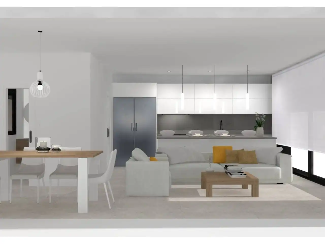 Cocina de Casa adosada en venta en La Roca del Vallès con Aire acondicionado, Calefacción y Jardín privado