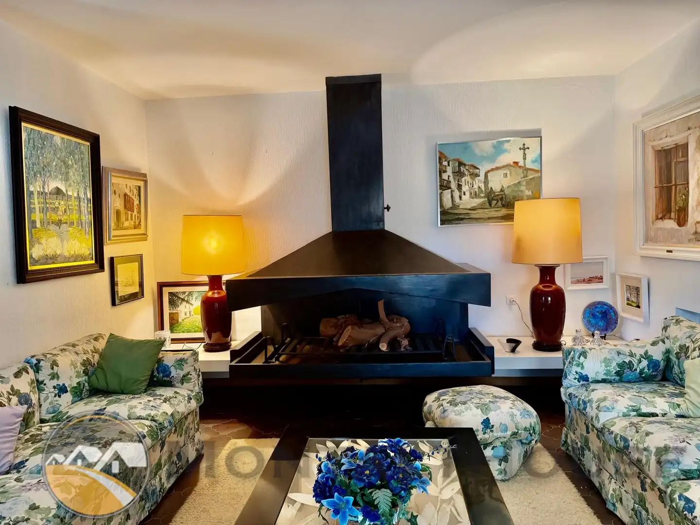Sala de estar de Casa o chalet en venta en Sant Andreu de Llavaneres con Calefacción, Jardín privado y Parquet