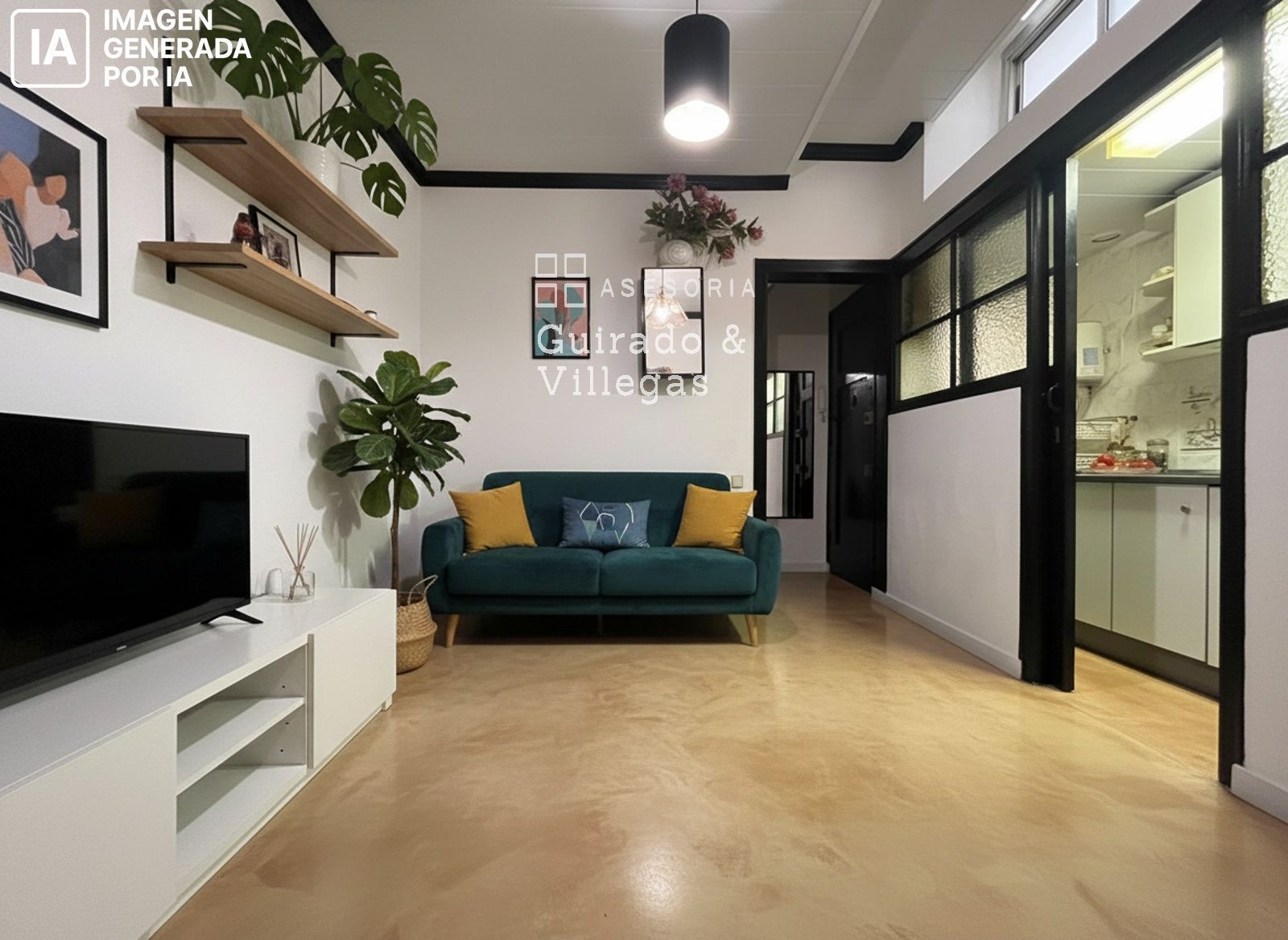 Living room of Flat for sale in  Barcelona Capital  with Terrace and Furnished