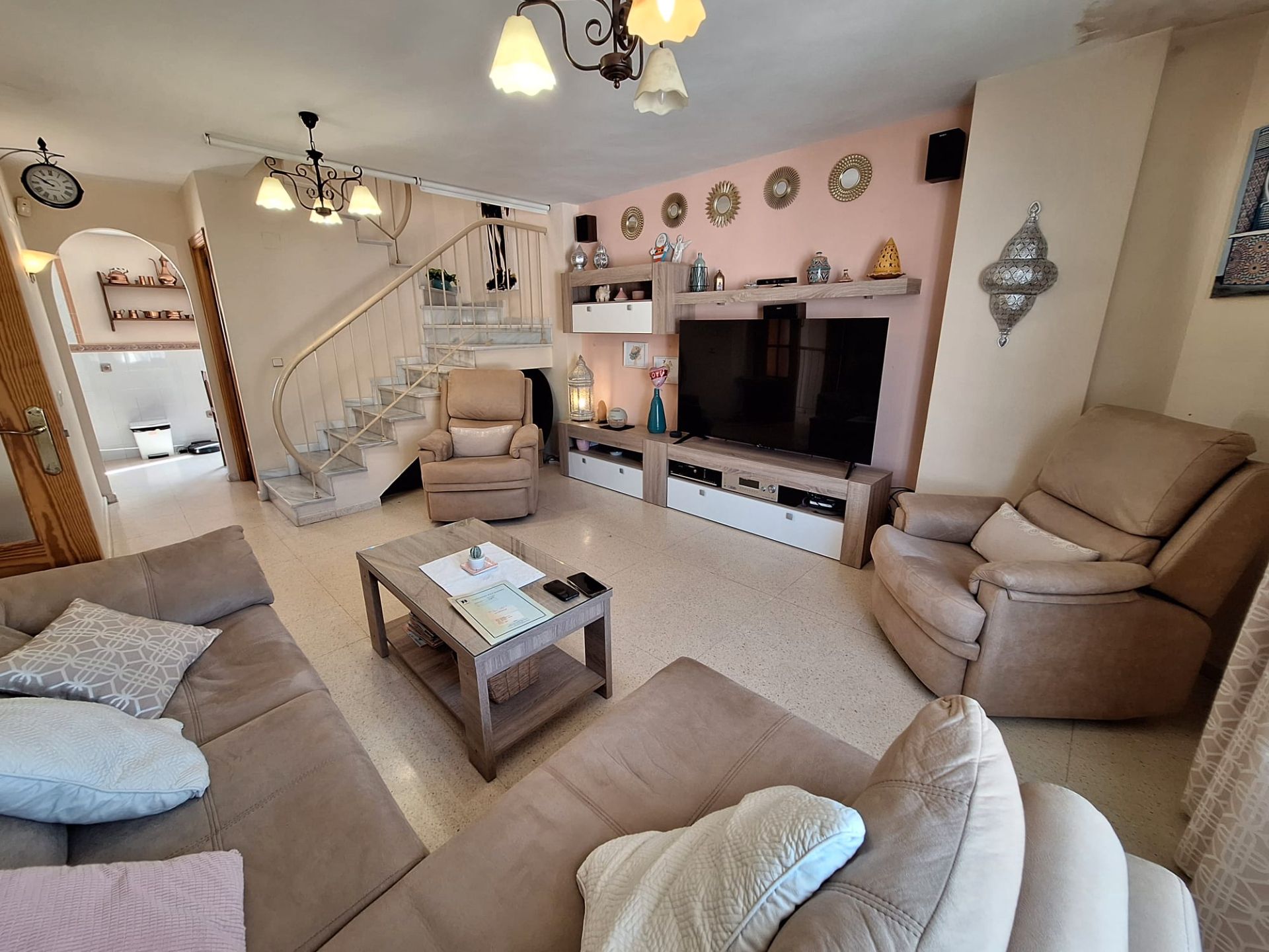 Living room of House or chalet for sale in La Línea de la Concepción  with Air Conditioner, Heating and Terrace