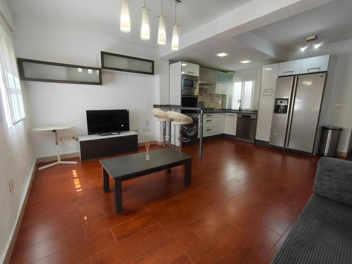 Sala de estar de Apartamento de alquiler en Sevilla con Aire acondicionado, Calefacción y Amueblado