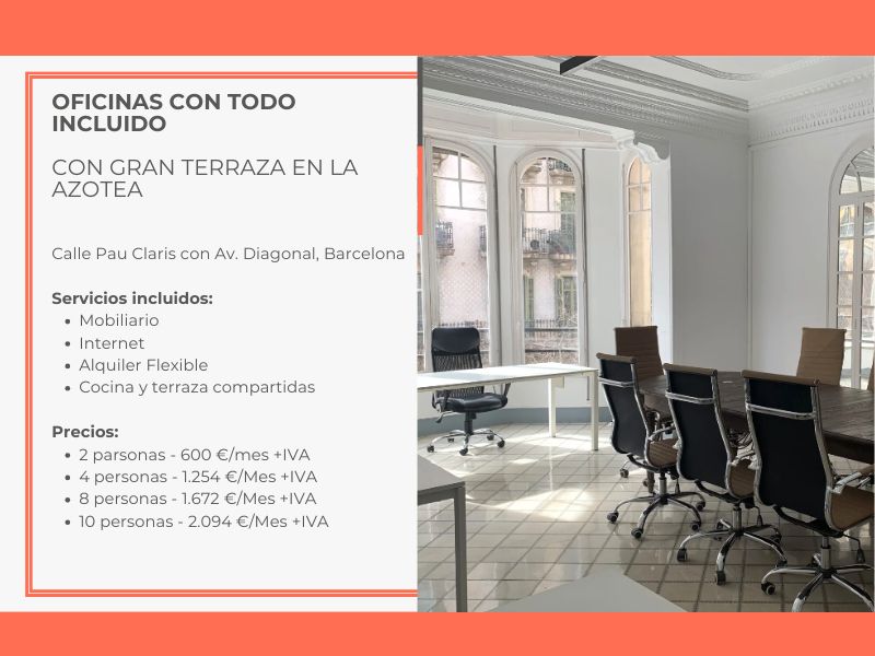 Oficina de alquiler en Carrer de Pau Claris, 190, Dreta de l'Eixample, Eixample