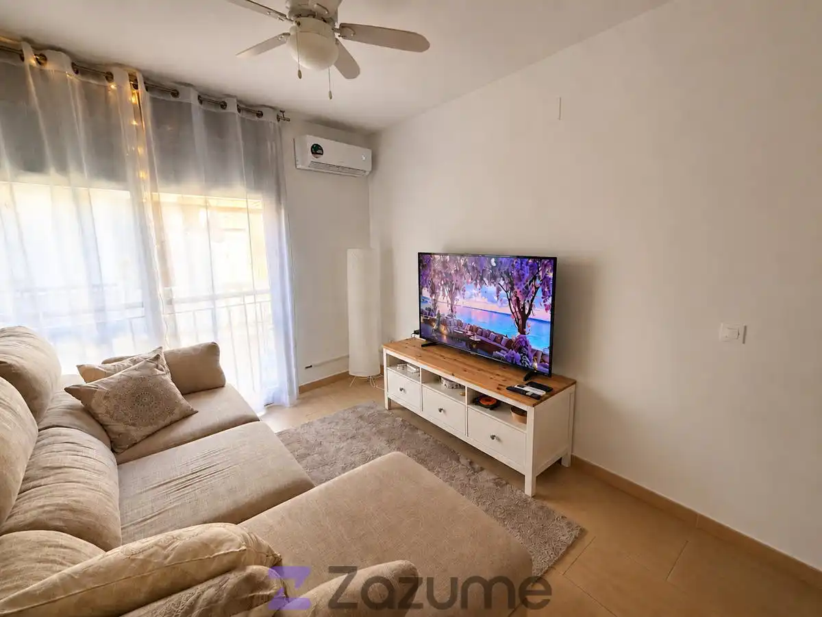 Living room of Flat for rent in Benalmádena  with Air Conditioner, Heating and Furnished
