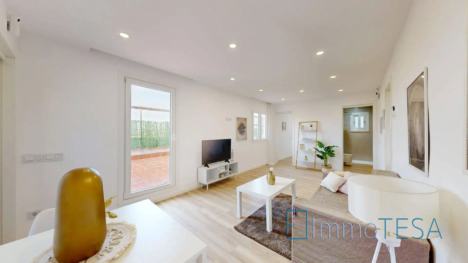 Sala de estar de Ático en venta en Barberà del Vallès con Aire acondicionado, Parquet y Terraza