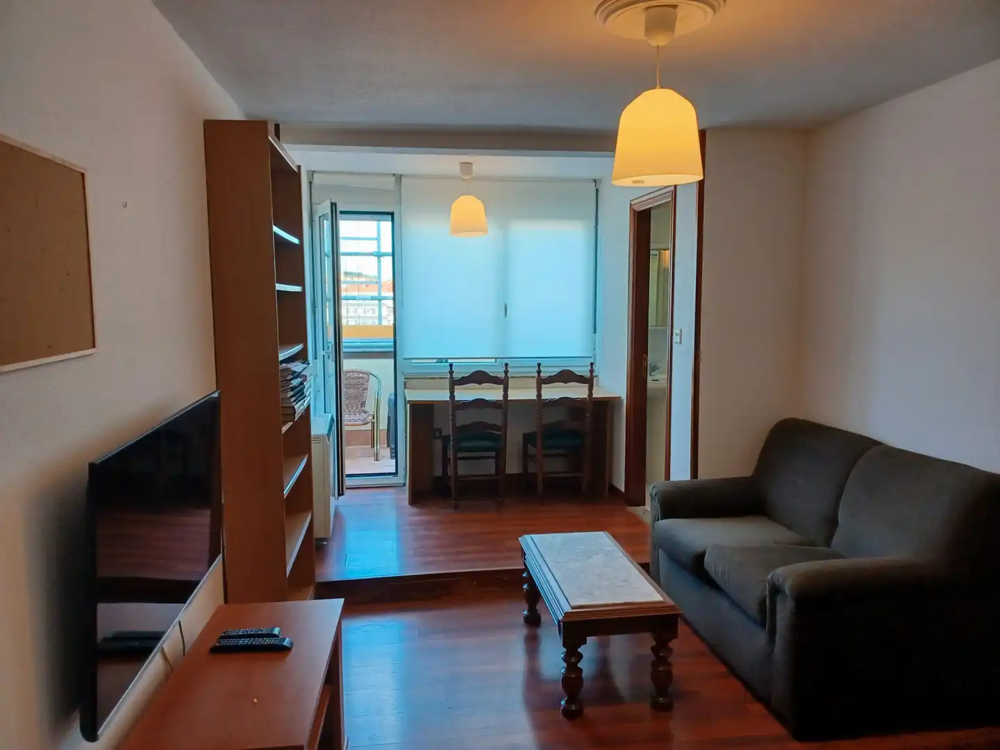 Wohnzimmer von Wohnung zur Miete in Santiago de Compostela  mit Heizung, Terrasse und Möbliert