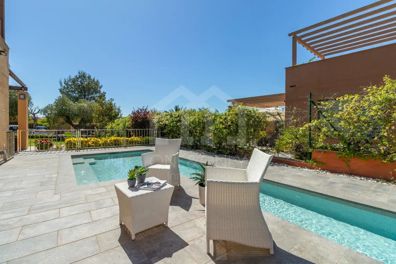 Terraza de Casa o chalet en venta en Mont-roig del Camp con Aire acondicionado, Calefacción y Jardín privado