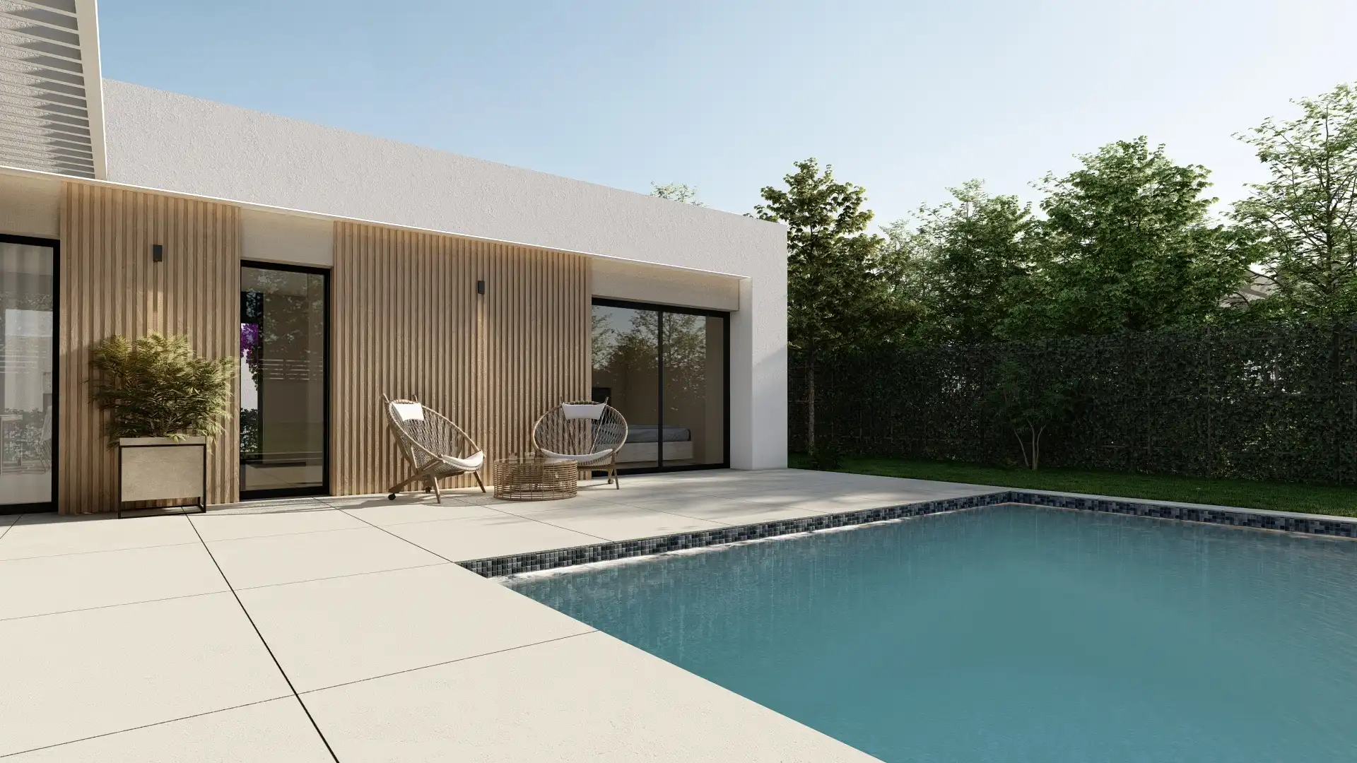 Swimming pool of Houses for sale in Caldes de Malavella  with Air Conditioner, Private garden and Parquet flooring