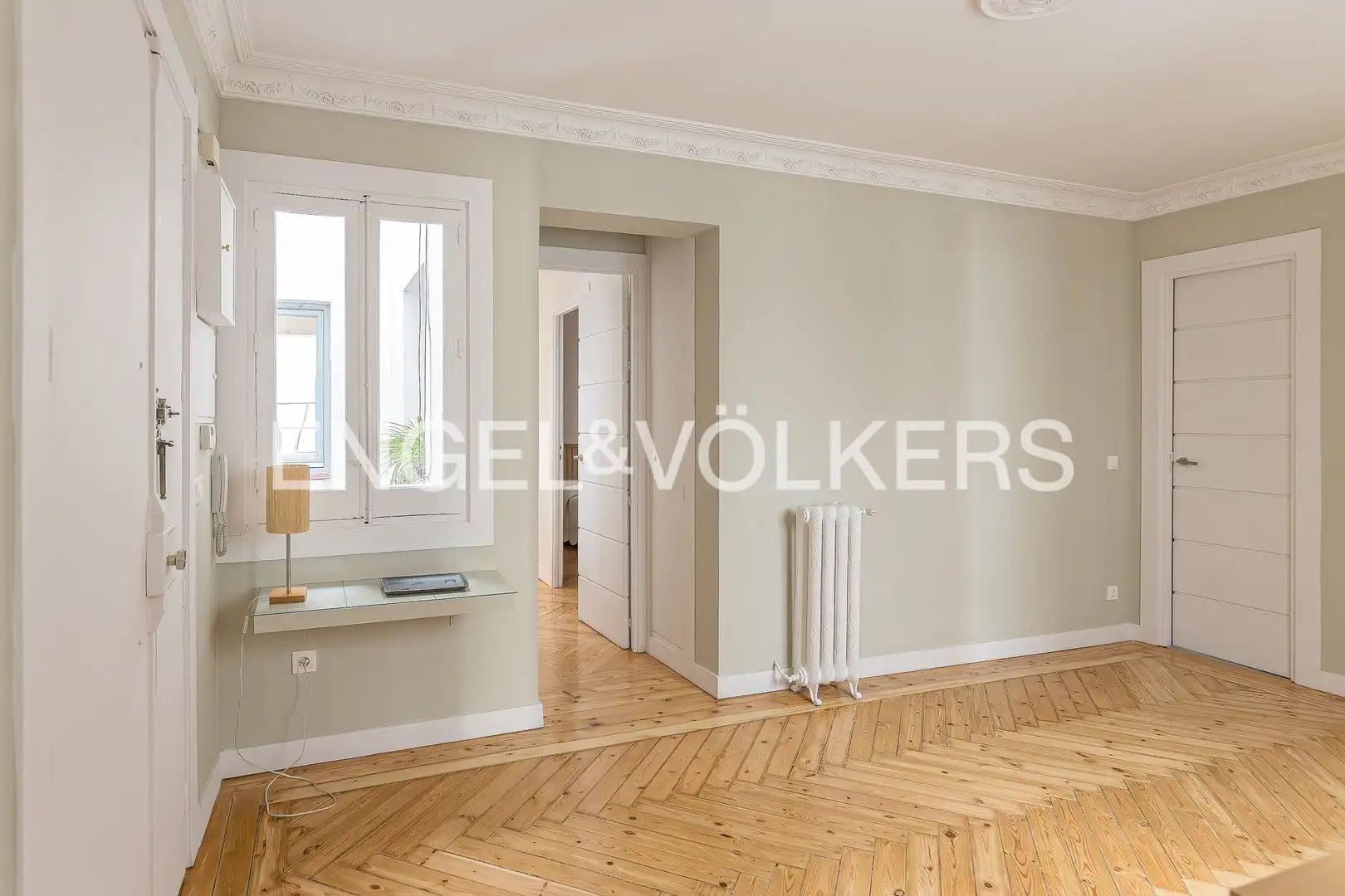 Wohnzimmer von Wohnung zur Miete in Madrid mit Klimaanlage, Heizung und Parkett
