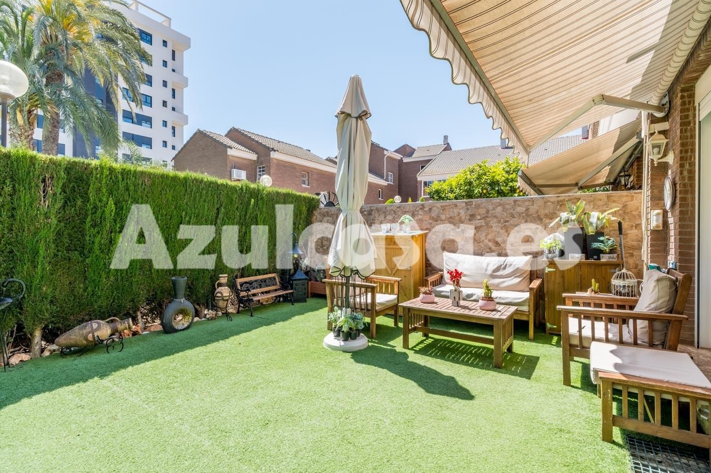 Garden of Single-family semi-detached for sale in Alicante / Alacant  with Air Conditioner, Heating and Terrace