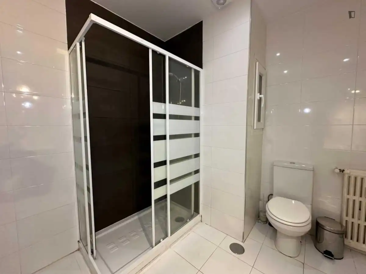 Baño de Apartamento para compartir en Madrid con Amueblado, Lavadora y Microondas