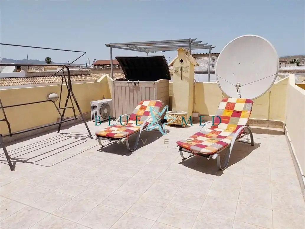 Terrassa de Casa o xalet en venda en Mazarrón amb Aire condicionat, Calefacció i Jardí privat