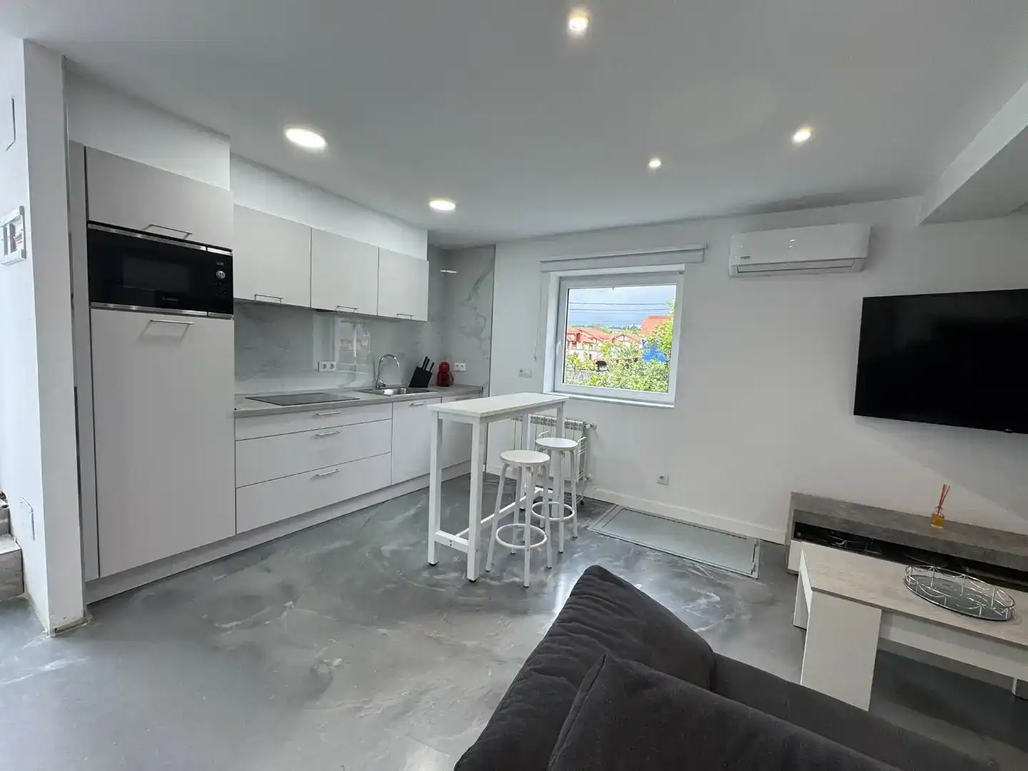 Cocina de Piso de alquiler en Polanco con Aire acondicionado, Jardín privado y Amueblado