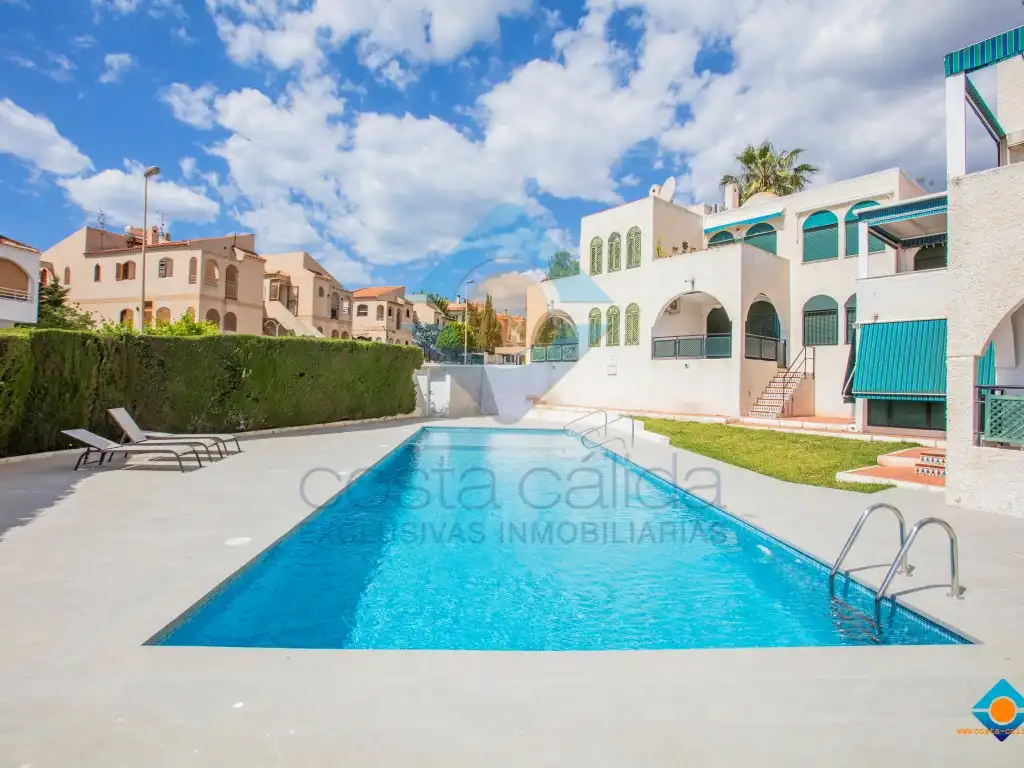 Piscina de Apartament en venda en Mazarrón amb Aire condicionat, Jardí privat i Terrassa